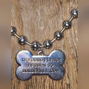 Dolls Kill | Jewelry | Nwot Dog Bone Ball Chain Necklace